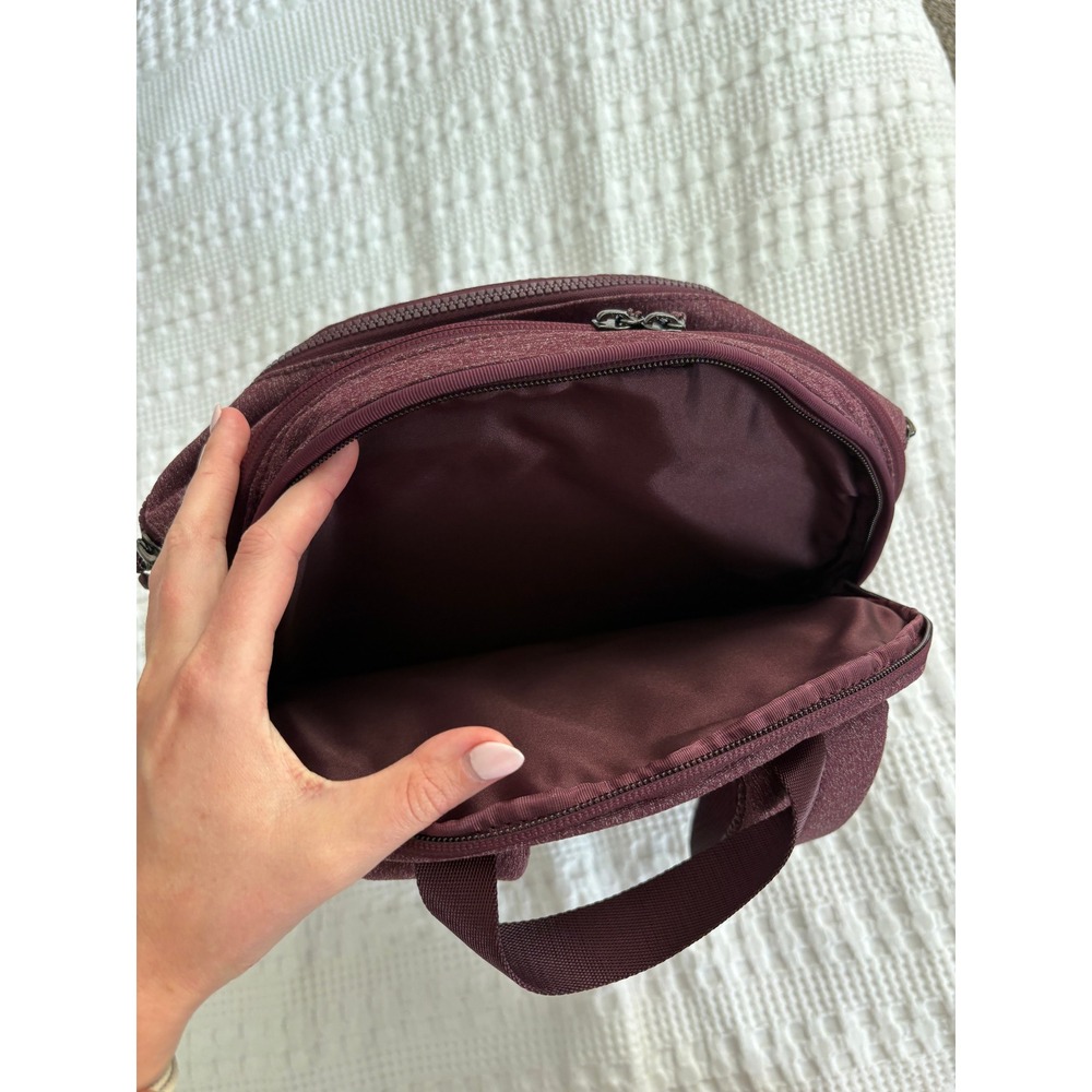 Lululemon Define Backpack OS Heathered Cassis W9CQDS Laptop Bag Maroon - Picture 7 of 10